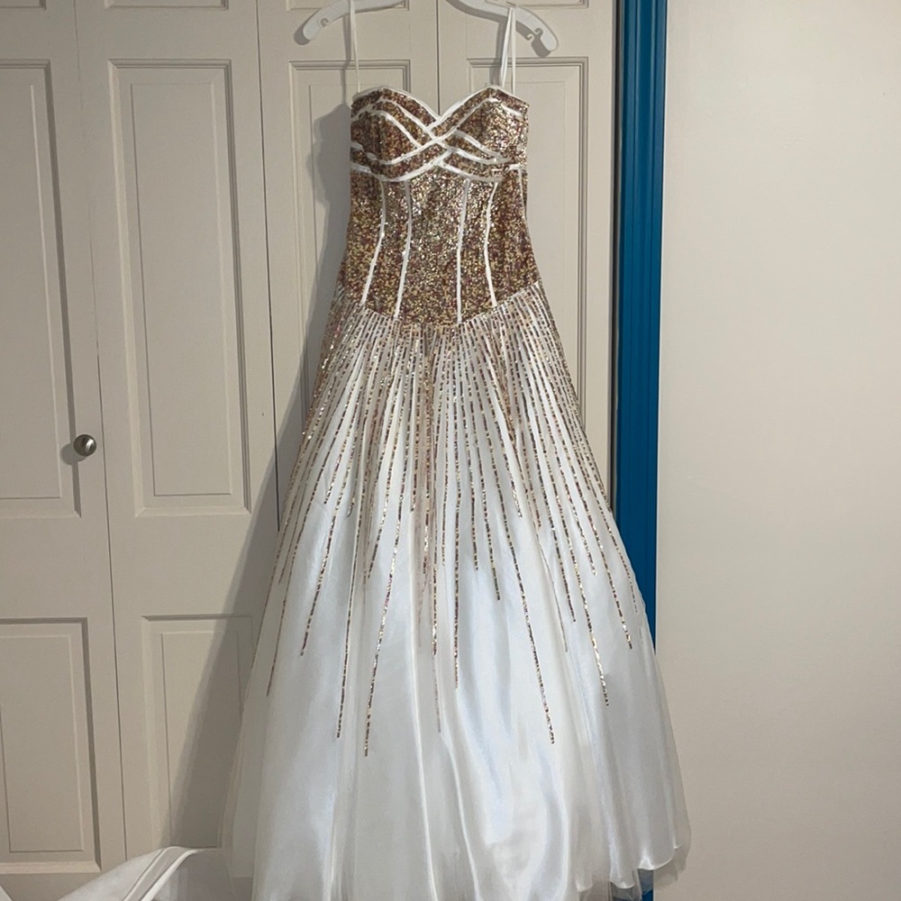 Terani Couture Sequin ballgown dress